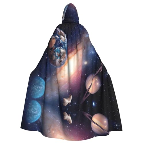 ASFgda Mittelalterlicher Umhang mit Kapuze, Universum, Planetendruck, Renaissance-Umhang, Unisex, mit Kapuze, Halloween, Weihnachten, Kostüme, Party-Umhang ASFgda Mittelalterlicher Umhang mit Kapuze, Universum, Planetendruck, Renaissance-Umhang, Unisex, mit Kapuze, Halloween, Weihnachten, Kostüme, Party-Umhang von ASFgda