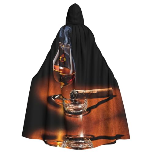 ASFgda Mittelalterlicher Umhang mit Kapuze, Zigarren- und Whiskey-Druck, Renaissance-Umhang, Unisex, mit Kapuze, Halloween, Weihnachten, Kostüme, Party-Umhang ASFgda Mittelalterlicher Umhang mit Kapuze, Zigarren- und Whiskey-Druck, Renaissance-Umhang, Unisex, mit Kapuze, Halloween, Weihnachten, Kostüme, Party-Umhang von ASFgda
