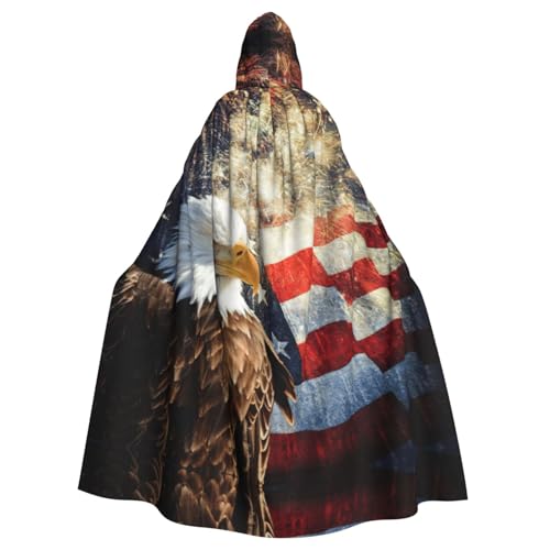 ASFgda Mittelalterlicher Umhang mit Kapuze, amerikanische Flagge, Feueradler, Renaissance-Umhang, Unisex, mit Kapuze, Halloween, Weihnachten, Kostüme, Party-Umhang ASFgda Mittelalterlicher Umhang mit Kapuze, amerikanische Flagge, Feueradler, Renaissance-Umhang, Unisex, mit Kapuze, Halloween, Weihnachten, Kostüme, Party-Umhang von ASFgda