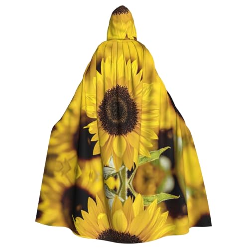 ASFgda Mittelalterlicher Umhang mit Kapuze, blühender Sonnenblumen-Druck, Renaissance-Umhang, Unisex, mit Kapuze, Halloween, Weihnachten, Kostüme, Party-Umhang ASFgda Mittelalterlicher Umhang mit Kapuze, blühender Sonnenblumen-Druck, Renaissance-Umhang, Unisex, mit Kapuze, Halloween, Weihnachten, Kostüme, Party-Umhang von ASFgda