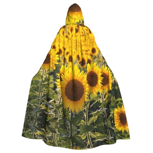 ASFgda Mittelalterlicher Umhang mit Kapuze, gelber Sonnenblumen-Druck, Renaissance-Umhang, Unisex, mit Kapuze, Halloween, Weihnachten, Kostüme, Party-Umhang ASFgda Mittelalterlicher Umhang mit Kapuze, gelber Sonnenblumen-Druck, Renaissance-Umhang, Unisex, mit Kapuze, Halloween, Weihnachten, Kostüme, Party-Umhang von ASFgda