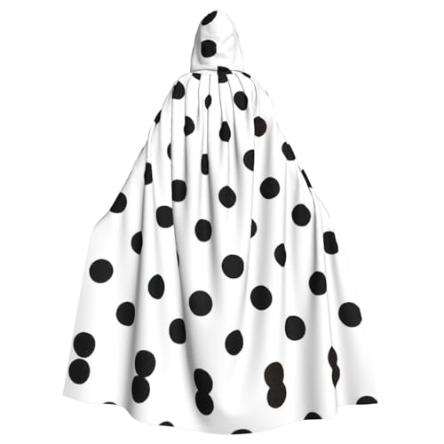 ASFgda Mittelalterlicher Umhang mit Kapuze, gepunktet, Renaissance-Umhang, Unisex, mit Kapuze, Halloween, Weihnachten, Kostüme, Party-Umhang von ASFgda