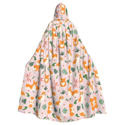 ASFgda Mittelalterlicher Umhang mit Kapuze, kleiner Corgi-Druck, Renaissance-Umhang, Unisex, mit Kapuze, Halloween, Weihnachten, Kostüme, Party-Umhang ASFgda Mittelalterlicher Umhang mit Kapuze, kleiner Corgi-Druck, Renaissance-Umhang, Unisex, mit Kapuze, Halloween, Weihnachten, Kostüme, Party-Umhang von ASFgda