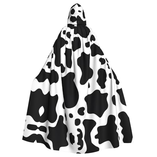 ASFgda Mittelalterlicher Umhang mit Kapuze, schwarz-weiß, Kuh-Druck, Renaissance-Umhang, Unisex, mit Kapuze, Halloween, Weihnachten, Kostüme, Party-Umhang ASFgda Mittelalterlicher Umhang mit Kapuze, schwarz-weiß, Kuh-Druck, Renaissance-Umhang, Unisex, mit Kapuze, Halloween, Weihnachten, Kostüme, Party-Umhang von ASFgda