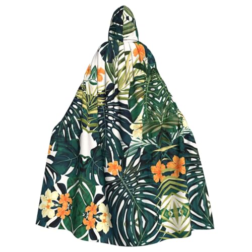 ASFgda Mittelalterlicher Umhang mit Kapuze, tropischer Sommer, hawaiianische Blume, Palmblätter, Renaissance-Umhang, Unisex, mit Kapuze, Halloween, Weihnachten, Kostüme, Party-Umhang ASFgda Mittelalterlicher Umhang mit Kapuze, tropischer Sommer, hawaiianische Blume, Palmblätter, Renaissance-Umhang, Unisex, mit Kapuze, Halloween, Weihnachten, Kostüme, Party-Umhang von ASFgda