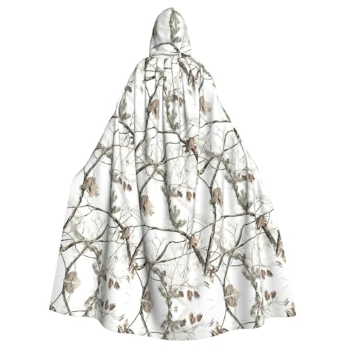 ASFgda Mittelalterlicher Umhang mit Kapuze, weißer Baum, Camouflage-Druck, Renaissance-Umhang, Unisex, mit Kapuze, Halloween, Weihnachten, Kostüme, Party-Umhang ASFgda Mittelalterlicher Umhang mit Kapuze, weißer Baum, Camouflage-Druck, Renaissance-Umhang, Unisex, mit Kapuze, Halloween, Weihnachten, Kostüme, Party-Umhang von ASFgda
