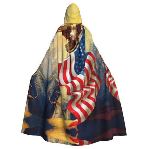 ASFgda Mittelalterlicher Umhang mit Kapuze Amerikanische Flagge Adler Kunstdruck Umhang Renaissance Umhang Unisex Kapuze Halloween Weihnachten Umhang Kostüme Party Umhang ASFgda Mittelalterlicher Umhang mit Kapuze Amerikanische Flagge Adler Kunstdruck Umhang Renaissance Umhang Unisex Kapuze Halloween Weihnachten Umhang Kostüme Party Umhang von ASFgda