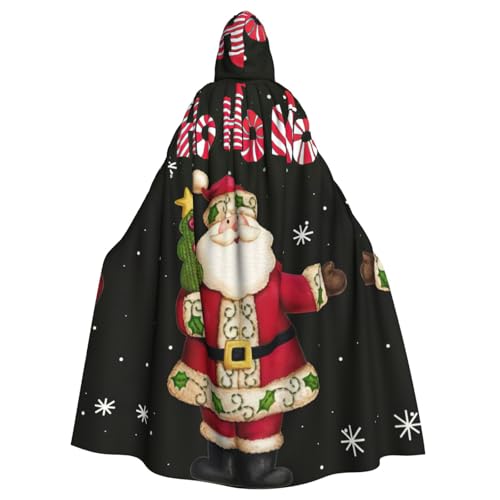 ASFgda Mittelalterlicher Umhang mit Kapuze und Aufschrift "Merry Christmas", Renaissance-Umhang, Unisex, mit Kapuze, Halloween, Weihnachten, Kostüme, Party-Umhang ASFgda Mittelalterlicher Umhang mit Kapuze und Aufschrift "Merry Christmas", Renaissance-Umhang, Unisex, mit Kapuze, Halloween, Weihnachten, Kostüme, Party-Umhang von ASFgda