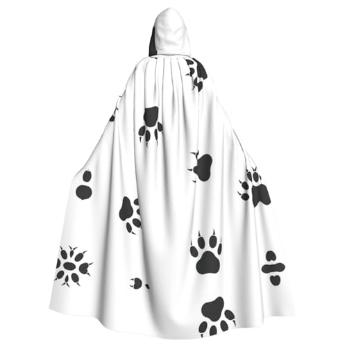 ASFgda Mittelalterlicher Umhang mit Kapuze und Bärenpfotenabdruck, Renaissance-Umhang, Unisex, mit Kapuze, Halloween, Weihnachten, Kostüme, Party-Umhang ASFgda Mittelalterlicher Umhang mit Kapuze und Bärenpfotenabdruck, Renaissance-Umhang, Unisex, mit Kapuze, Halloween, Weihnachten, Kostüme, Party-Umhang von ASFgda