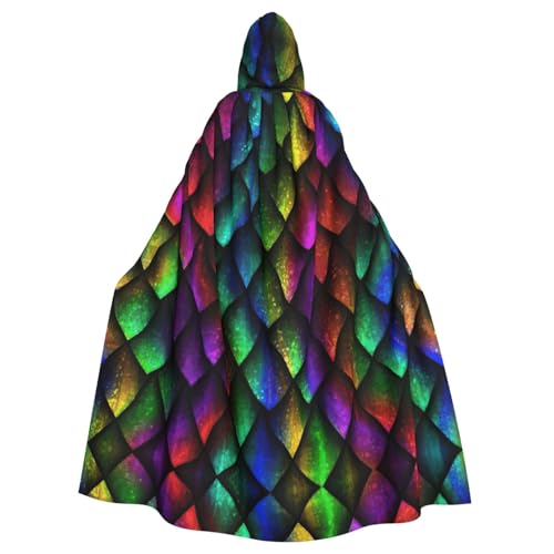 ASFgda Mittelalterlicher Umhang mit Kapuze und Drachen-Schuppen-Druck, Renaissance-Umhang, Unisex, mit Kapuze, Halloween, Weihnachten, Kostüme, Party-Umhang ASFgda Mittelalterlicher Umhang mit Kapuze und Drachen-Schuppen-Druck, Renaissance-Umhang, Unisex, mit Kapuze, Halloween, Weihnachten, Kostüme, Party-Umhang von ASFgda