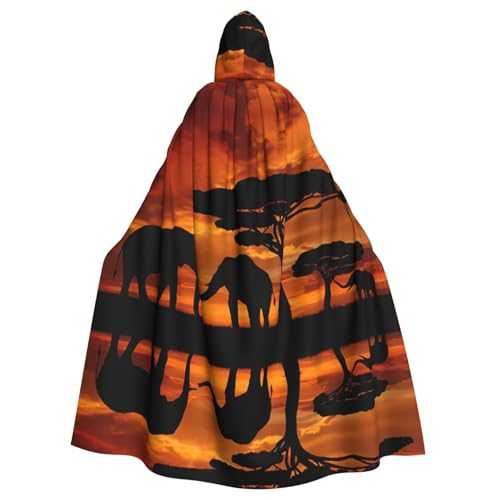ASFgda Mittelalterlicher Umhang mit Kapuze und Elefanten-Druck, Renaissance-Umhang, Unisex, mit Kapuze, Halloween, Weihnachten, Kostüme, Party-Umhang ASFgda Mittelalterlicher Umhang mit Kapuze und Elefanten-Druck, Renaissance-Umhang, Unisex, mit Kapuze, Halloween, Weihnachten, Kostüme, Party-Umhang von ASFgda