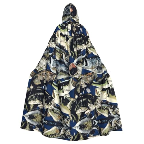 ASFgda Mittelalterlicher Umhang mit Kapuze und Fischmuster, Renaissance-Umhang, Unisex, mit Kapuze, Halloween, Weihnachten, Kostüme, Party-Umhang ASFgda Mittelalterlicher Umhang mit Kapuze und Fischmuster, Renaissance-Umhang, Unisex, mit Kapuze, Halloween, Weihnachten, Kostüme, Party-Umhang von ASFgda