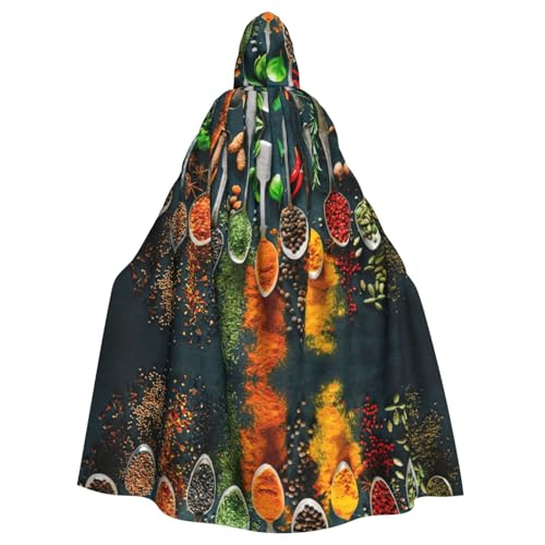 ASFgda Mittelalterlicher Umhang mit Kapuze und Gewürzen, Renaissance-Umhang, Unisex, mit Kapuze, Halloween, Weihnachten, Kostüme, Party-Umhang ASFgda Mittelalterlicher Umhang mit Kapuze und Gewürzen, Renaissance-Umhang, Unisex, mit Kapuze, Halloween, Weihnachten, Kostüme, Party-Umhang von ASFgda