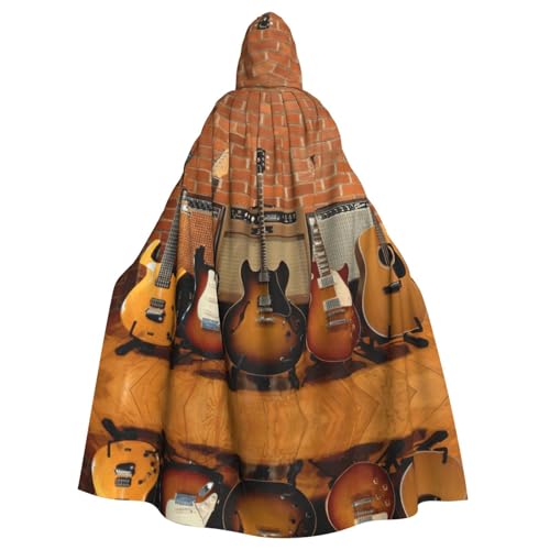 ASFgda Mittelalterlicher Umhang mit Kapuze und Gitarre, Renaissance-Umhang, Unisex, mit Kapuze, Halloween, Weihnachten, Kostüme, Party-Umhang ASFgda Mittelalterlicher Umhang mit Kapuze und Gitarre, Renaissance-Umhang, Unisex, mit Kapuze, Halloween, Weihnachten, Kostüme, Party-Umhang von ASFgda
