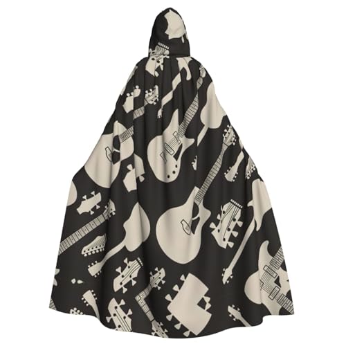 ASFgda Mittelalterlicher Umhang mit Kapuze und Gitarrenmuster, Renaissance-Umhang, Unisex, mit Kapuze, Halloween, Weihnachten, Kostüme, Party-Umhang ASFgda Mittelalterlicher Umhang mit Kapuze und Gitarrenmuster, Renaissance-Umhang, Unisex, mit Kapuze, Halloween, Weihnachten, Kostüme, Party-Umhang von ASFgda