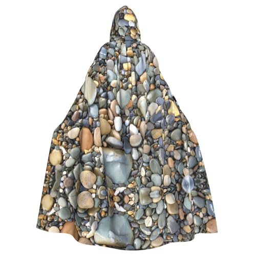 ASFgda Mittelalterlicher Umhang mit Kapuze und Kieselsteindruck, Renaissance-Umhang, Unisex, mit Kapuze, Halloween, Weihnachten, Kostüme, Party-Umhang von ASFgda