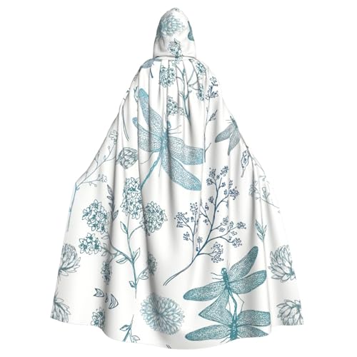ASFgda Mittelalterlicher Umhang mit Kapuze und Libellen-Druck, Renaissance-Umhang, Unisex, mit Kapuze, Halloween, Weihnachten, Kostüme, Party-Umhang ASFgda Mittelalterlicher Umhang mit Kapuze und Libellen-Druck, Renaissance-Umhang, Unisex, mit Kapuze, Halloween, Weihnachten, Kostüme, Party-Umhang von ASFgda