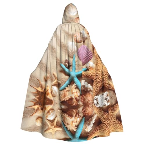 ASFgda Mittelalterlicher Umhang mit Kapuze und Muscheln am Strand, Renaissance-Umhang, Unisex, mit Kapuze, Halloween, Weihnachten, Kostüme, Party-Umhang ASFgda Mittelalterlicher Umhang mit Kapuze und Muscheln am Strand, Renaissance-Umhang, Unisex, mit Kapuze, Halloween, Weihnachten, Kostüme, Party-Umhang von ASFgda