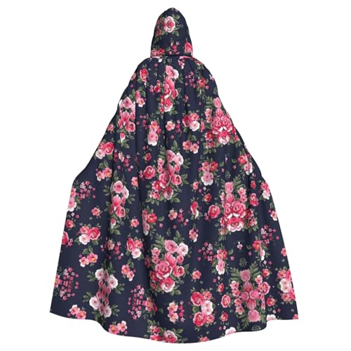 ASFgda Mittelalterlicher Umhang mit Kapuze und Pfingstrosen und Blumen, Renaissance-Umhang, Unisex, mit Kapuze, Halloween, Weihnachten, Kostüme, Party-Umhang ASFgda Mittelalterlicher Umhang mit Kapuze und Pfingstrosen und Blumen, Renaissance-Umhang, Unisex, mit Kapuze, Halloween, Weihnachten, Kostüme, Party-Umhang von ASFgda