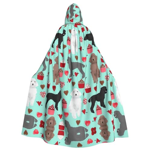 ASFgda Mittelalterlicher Umhang mit Kapuze und Pudelhund, Renaissance-Umhang, Unisex, mit Kapuze, Halloween, Weihnachten, Kostüme, Party-Umhang ASFgda Mittelalterlicher Umhang mit Kapuze und Pudelhund, Renaissance-Umhang, Unisex, mit Kapuze, Halloween, Weihnachten, Kostüme, Party-Umhang von ASFgda