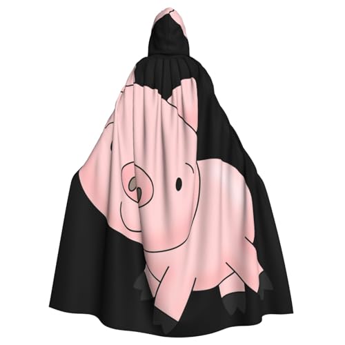 ASFgda Mittelalterlicher Umhang mit Kapuze und Schweinchen-Druck, Renaissance-Umhang, Unisex, mit Kapuze, Halloween, Weihnachten, Kostüme, Party-Umhang ASFgda Mittelalterlicher Umhang mit Kapuze und Schweinchen-Druck, Renaissance-Umhang, Unisex, mit Kapuze, Halloween, Weihnachten, Kostüme, Party-Umhang von ASFgda