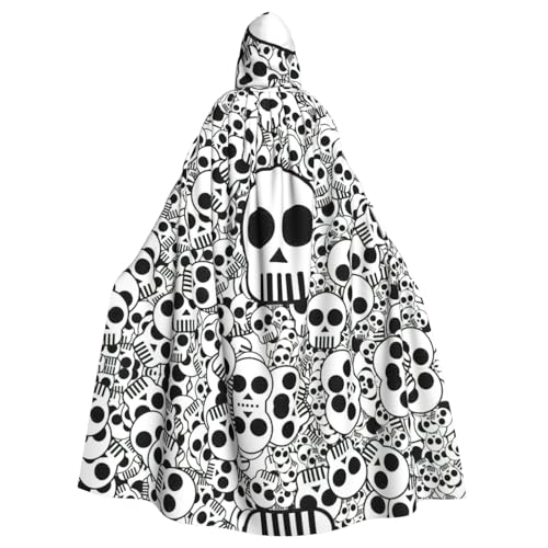 ASFgda Mittelalterlicher Umhang mit Kapuze und Totenkopf-Druck, Renaissance-Umhang, Unisex, mit Kapuze, Halloween, Weihnachten, Kostüme, Party-Umhang ASFgda Mittelalterlicher Umhang mit Kapuze und Totenkopf-Druck, Renaissance-Umhang, Unisex, mit Kapuze, Halloween, Weihnachten, Kostüme, Party-Umhang von ASFgda