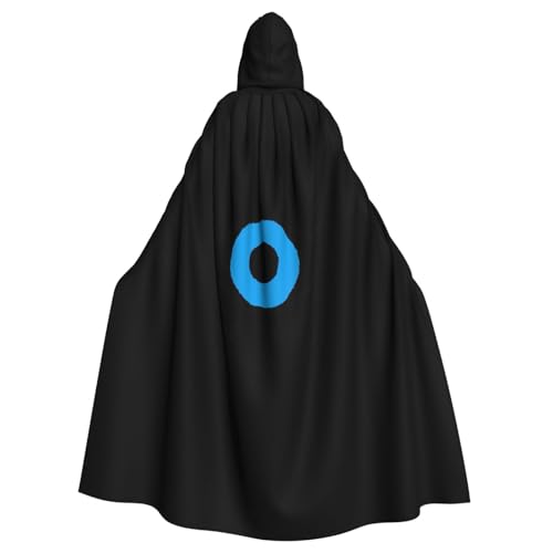 ASFgda Mittelalterlicher Umhang mit Kapuze und bösen Blicken, Renaissance-Umhang, Unisex, mit Kapuze, Halloween, Weihnachten, Kostüme, Party-Umhang von ASFgda