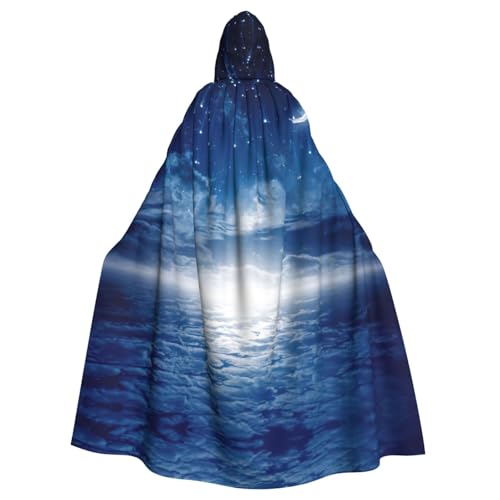 ASFgda Mittelalterlicher Umhang mit Kapuze und fallendem Stern und Mond, Renaissance-Umhang, Unisex, mit Kapuze, Halloween, Weihnachten, Kostüme, Party-Umhang ASFgda Mittelalterlicher Umhang mit Kapuze und fallendem Stern und Mond, Renaissance-Umhang, Unisex, mit Kapuze, Halloween, Weihnachten, Kostüme, Party-Umhang von ASFgda
