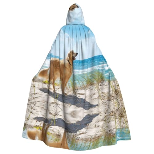 ASFgda Mittelalterlicher Umhang mit Kapuze und goldenem Retriever-Druck, Renaissance-Umhang, Unisex, mit Kapuze, Halloween, Weihnachten, Kostüme, Party-Umhang ASFgda Mittelalterlicher Umhang mit Kapuze und goldenem Retriever-Druck, Renaissance-Umhang, Unisex, mit Kapuze, Halloween, Weihnachten, Kostüme, Party-Umhang von ASFgda