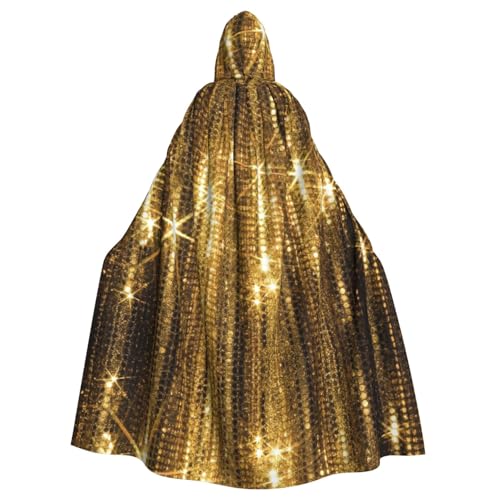 ASFgda Mittelalterlicher Umhang mit Kapuze und goldfarbenen Pailletten, glitzernder Druck, Renaissance-Umhang, Unisex, mit Kapuze, Halloween, Weihnachten, Kostüme, Party-Umhang ASFgda Mittelalterlicher Umhang mit Kapuze und goldfarbenen Pailletten, glitzernder Druck, Renaissance-Umhang, Unisex, mit Kapuze, Halloween, Weihnachten, Kostüme, Party-Umhang von ASFgda