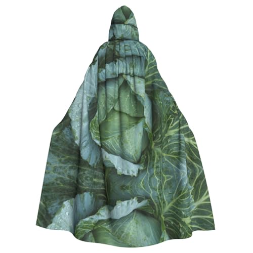 ASFgda Mittelalterlicher Umhang mit Kapuze und hellem Kohldruck, Renaissance-Umhang, Unisex, mit Kapuze, Halloween, Weihnachten, Kostüme, Party-Umhang von ASFgda