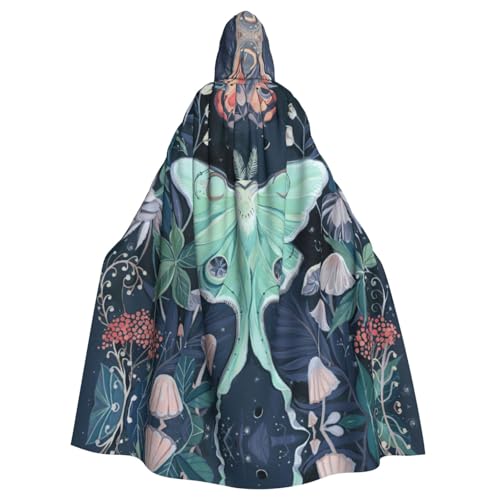 ASFgda Mittelalterlicher Umhang mit Kapuze und schönem Mottenaufdruck, Renaissance-Umhang, Unisex, mit Kapuze, Halloween, Weihnachten, Kostüme, Party-Umhang ASFgda Mittelalterlicher Umhang mit Kapuze und schönem Mottenaufdruck, Renaissance-Umhang, Unisex, mit Kapuze, Halloween, Weihnachten, Kostüme, Party-Umhang von ASFgda