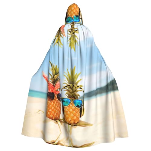 ASFgda Mittelalterlicher Umhang mit Kapuze und zwei Ananas, Meeresdruck, Renaissance-Umhang, Unisex, mit Kapuze, Halloween, Weihnachten, Kostüme, Party-Umhang ASFgda Mittelalterlicher Umhang mit Kapuze und zwei Ananas, Meeresdruck, Renaissance-Umhang, Unisex, mit Kapuze, Halloween, Weihnachten, Kostüme, Party-Umhang von ASFgda