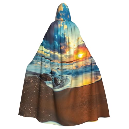 ASFgda Mittelalterlicher Umhang mit Sonnenuntergang und Strand, Renaissance-Umhang, Unisex, mit Kapuze, Halloween, Weihnachten, Kostüme, Party-Umhang ASFgda Mittelalterlicher Umhang mit Sonnenuntergang und Strand, Renaissance-Umhang, Unisex, mit Kapuze, Halloween, Weihnachten, Kostüme, Party-Umhang von ASFgda