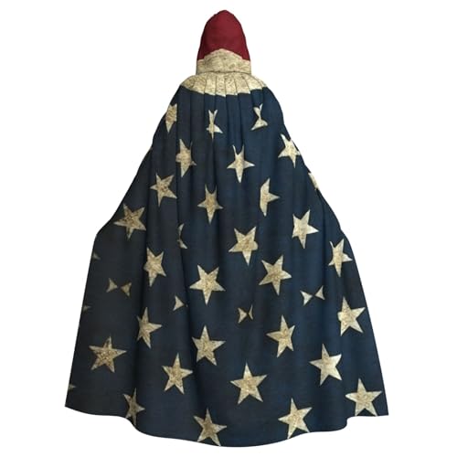 ASFgda Mittelalterlicher Umhang mit amerikanischer Flagge, Renaissance-Umhang, Unisex, mit Kapuze, Halloween, Weihnachten, Kostüme, Party-Umhang ASFgda Mittelalterlicher Umhang mit amerikanischer Flagge, Renaissance-Umhang, Unisex, mit Kapuze, Halloween, Weihnachten, Kostüme, Party-Umhang von ASFgda