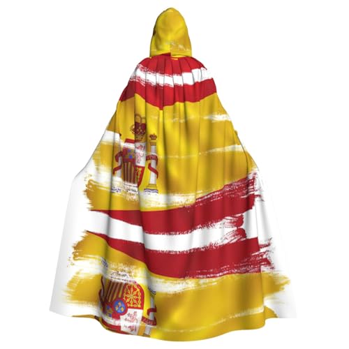 ASFgda Mittelalterlicher Umhang mit spanischer Flagge, Renaissance-Umhang, Unisex, mit Kapuze, Halloween, Weihnachten, Kostüme, Party-Umhang ASFgda Mittelalterlicher Umhang mit spanischer Flagge, Renaissance-Umhang, Unisex, mit Kapuze, Halloween, Weihnachten, Kostüme, Party-Umhang von ASFgda