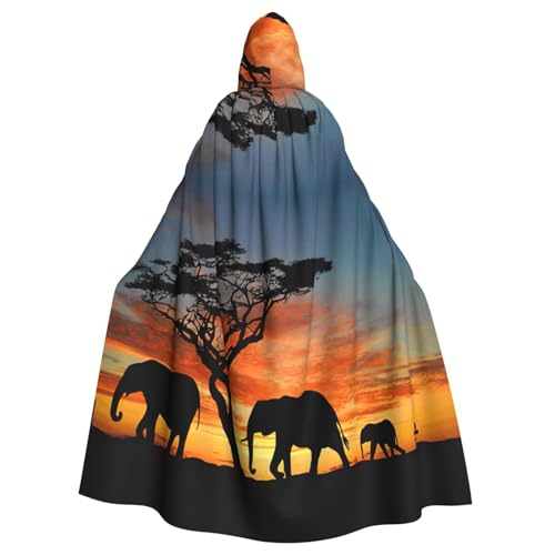 Mittelalterlicher Umhang mit Kapuze, afrikanischer Elefant, Renaissance-Umhang, Unisex, mit Kapuze, Halloween, Weihnachten, Kostüme, Party-Umhang Mittelalterlicher Umhang mit Kapuze, afrikanischer Elefant, Renaissance-Umhang, Unisex, mit Kapuze, Halloween, Weihnachten, Kostüme, Party-Umhang von ASFgda