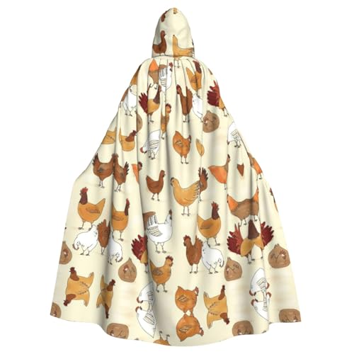 Mittelalterlicher Umhang mit Kapuze und Hühnerbrut, Renaissance-Umhang, Unisex, mit Kapuze, Halloween, Weihnachten, Kostüme, Party-Umhang Mittelalterlicher Umhang mit Kapuze und Hühnerbrut, Renaissance-Umhang, Unisex, mit Kapuze, Halloween, Weihnachten, Kostüme, Party-Umhang von ASFgda