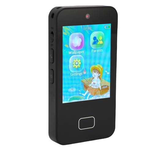 ASHATA Kids Smartphone -Spielzeug, 2,8 -Zoll -Touchscreen -Kleinkind -Lernphand (Black) von ASHATA