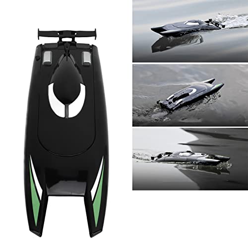 ASHATA RC Boot, Doppelmotor 2,4 GHz 4Ch Hochgeschwindigkeits Fernbedienungsboot mit 30 Km/h Wasserdichtes Design für Pools und Seen von ASHATA
