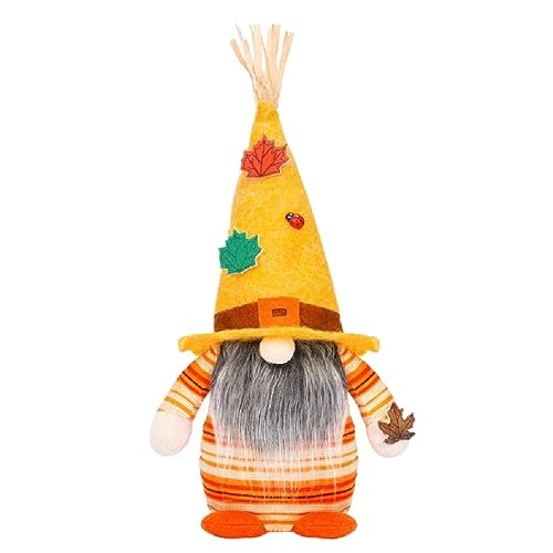 ASHLUYAK Dekoration Gnome, Thanksgiving, Blattblätter, schwedische Gnome, Tomten, Ornamente, Puppe ohne Gesicht, für Küche, mehrstufiges Tablett, Dekoration, schwedische Zwerge von ASHLUYAK
