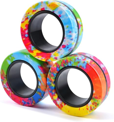 ASIOWELY Magnetische Ringe ADHS Spielzeug Fidget Toys Set,3 PCS Oster Erwachsene für Anti Stress Spinner Fingerring Ring für Kinder Teenager Geschenke für 8+ Jahr Alten Jungen ASIOWELY Magnetische Ringe ADHS Spielzeug Fidget Toys Set,3 PCS Oster Erwachsene für Anti Stress Spinner Fingerring Ring für Kinder Teenager Geschenke für 8+ Jahr Alten Jungen von ASIOWELY