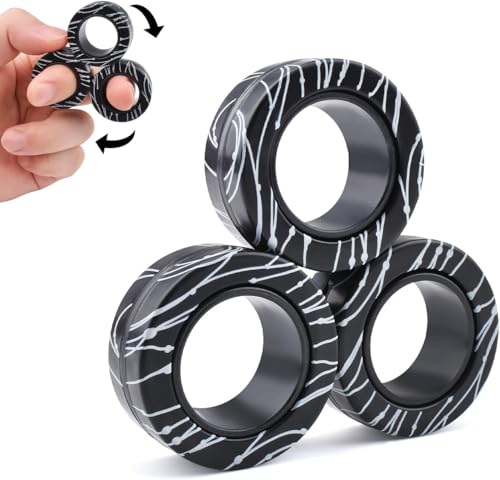 ASIOWELY Magnetische Ringe ADHS Spielzeug Fidget Toys Set,3 PCS Oster Erwachsene für Anti Stress Spinner Fingerring Ring für Kinder Teenager Geschenke für 8+ Jahr Alten Jungen ASIOWELY Magnetische Ringe ADHS Spielzeug Fidget Toys Set,3 PCS Oster Erwachsene für Anti Stress Spinner Fingerring Ring für Kinder Teenager Geschenke für 8+ Jahr Alten Jungen von ASIOWELY