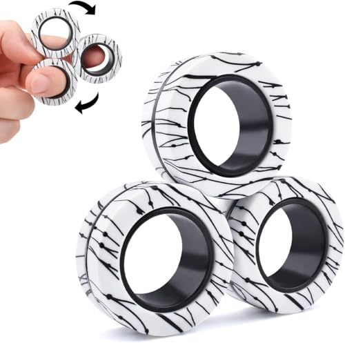 ASIOWELY Magnetische Ringe ADHS Spielzeug Fidget Toys Set,3 PCS Oster Erwachsene für Anti Stress Spinner Fingerring Ring für Kinder Teenager Geschenke für 8+ Jahr Alten Jungen ASIOWELY Magnetische Ringe ADHS Spielzeug Fidget Toys Set,3 PCS Oster Erwachsene für Anti Stress Spinner Fingerring Ring für Kinder Teenager Geschenke für 8+ Jahr Alten Jungen von ASIOWELY