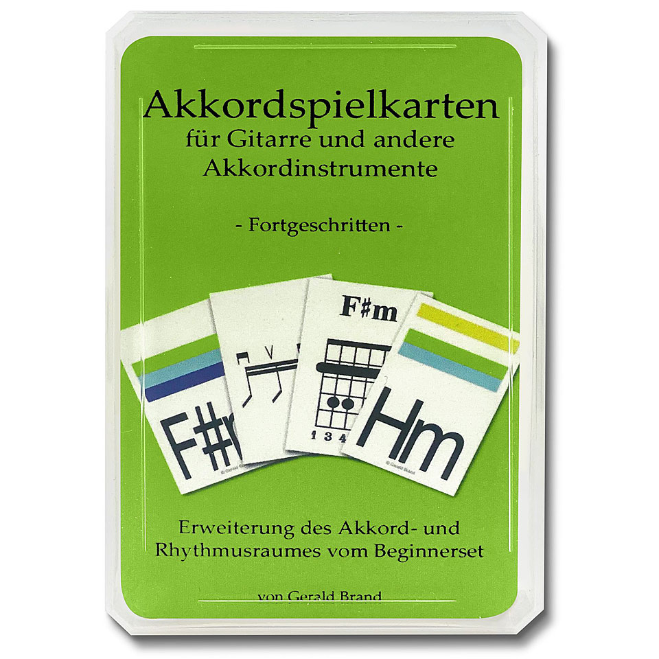 ASK Akkordspielkarten für Gitarre, Fortgeschrittene Spiel von ASK