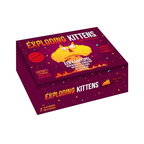 Exploding Kittens Party Pack NL - Kartenspiel - Das witzigste Partyspiel! - Ab 7 Jahren - 2-10 Spieler - Niederländische Sprache Exploding Kittens Party Pack NL - Kartenspiel - Das witzigste Partyspiel! - Ab 7 Jahren - 2-10 Spieler - Niederländische Sprache von ASMODEE