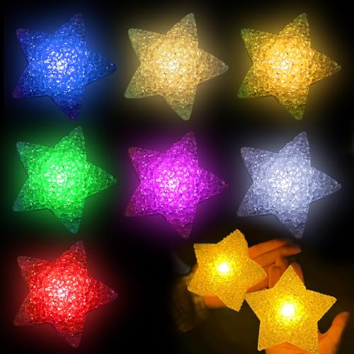 ASOFTY 7 Stück LED Stern, Party Leuchtende Stern, Süßes Leuchte Star Deko, Handgehaltene Leuchtende fünfzackige für Party, Ostern, Konzert, Raves, Geburtstag ASOFTY 7 Stück LED Stern, Party Leuchtende Stern, Süßes Leuchte Star Deko, Handgehaltene Leuchtende fünfzackige für Party, Ostern, Konzert, Raves, Geburtstag von ASOFTY