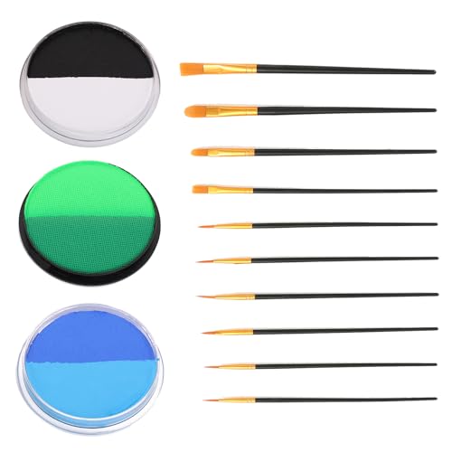 ASOFTY Halloween Schminke Set, Halloween Kostümzubehör, Vampire Zombie Joker Skelett Schminke für Kunst Theater Halloween Karneval Cosplay (6 Farben) von ASOFTY