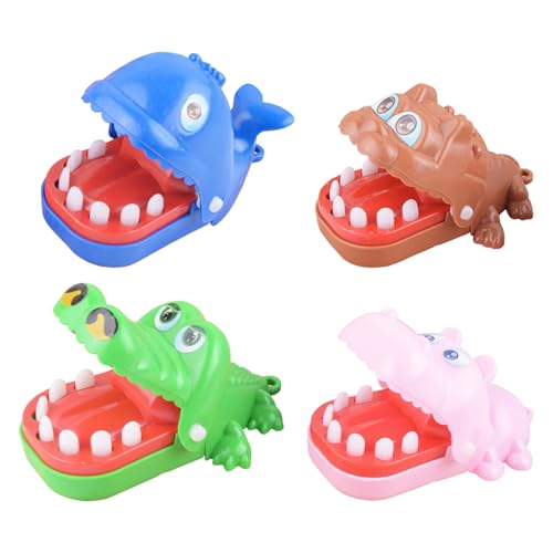 ASQzhuLIWing 4pcs Finger Bite Toy Set Crocodile Toy Classic Klassische Mundzähler Spiel Spaß Interaktives Spielzeug geeignet für Familien Eltern-Kind-Spielparty Geschenk Keychain,Zufällige Farbe ASQzhuLIWing 4pcs Finger Bite Toy Set Crocodile Toy Classic Klassische Mundzähler Spiel Spaß Interaktives Spielzeug geeignet für Familien Eltern-Kind-Spielparty Geschenk Keychain,Zufällige Farbe von ASQzhuLIWing