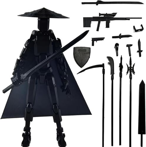 ASQzhuLIWing Black 13 Joint Movable 3D Printed doll Dummy 13 Active Multi-Joint Movable 13 Stop-Motion Animation doll Desktop Decoration ASQzhuLIWing Black 13 Joint Movable 3D Printed doll Dummy 13 Active Multi-Joint Movable 13 Stop-Motion Animation doll Desktop Decoration von ASQzhuLIWing